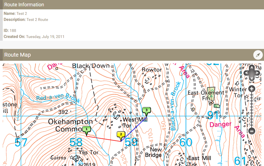 Ordnance Survey Compass Route ID 188 can be opened as a stand-alone page Ordnance Survey Compass Route ID 188 can be opened as a stand-alone page